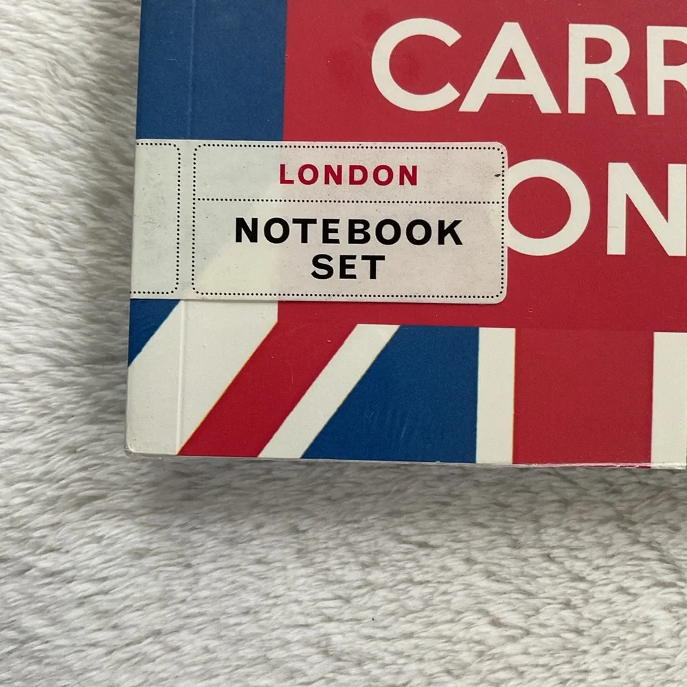Cavallini London Notebook Set NWT Keep Calm Carry On Union Jack Tube Map